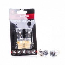 P27W LED ĹžĂĄrovky 50W (10 x CREE) oranĹžovĂĄ 12/24V