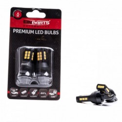 W21W LED Ĺžiarovky (21 x SMD 2835) oranĹžovĂĄ CANBUS