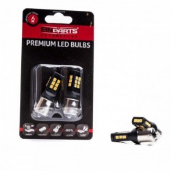 P21W LED Ĺžiarovky (21 x SMD 2835) oranĹžovĂĄ CANBUS