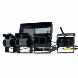 Rear View Cameras (4) with monitor 7" for trucks (wireless)