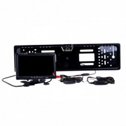 Rear License Plate Frame Backup Camera (wireless) with monitor 7 inches