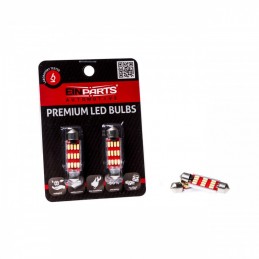 C10W LED ĹžĂĄrovky (12 x SMD 4014) 42mm 6000K CANBUS