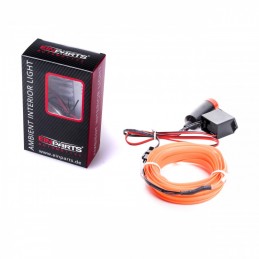 LED svetlovodnĂ˝ pĂĄsik 2m (oranĹžovĂ˝)