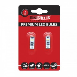 W5W LED ĹžĂĄrovky (8 x SMD 3528) 6000K CANBUS