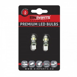 W5W LED ĹžĂĄrovky (5 x SMD 5050) 6000K CANBUS