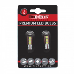 W5W LED ĹžĂĄrovky (3 x SMD 5050) 6000K CANBUS