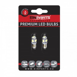 BA9S LED bulbs (5 x SMD 5050) 6000K