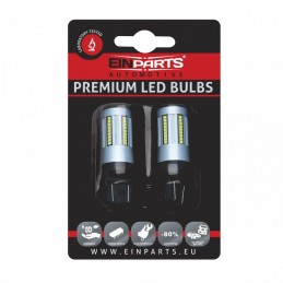 W21/5W LED ĹžĂĄrovky (66 x SMD) 6000K CANBUS