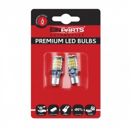 W16W LED Ĺžiarovky (30 x SMD 3020) oranĹžovĂĄ CANBUS