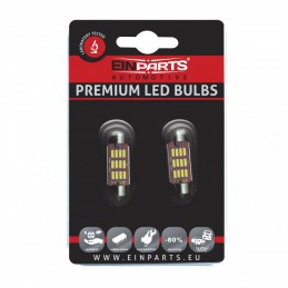 C10W LED ĹžĂĄrovky (12 x SMD 4014) 39mm 6000K CANBUS