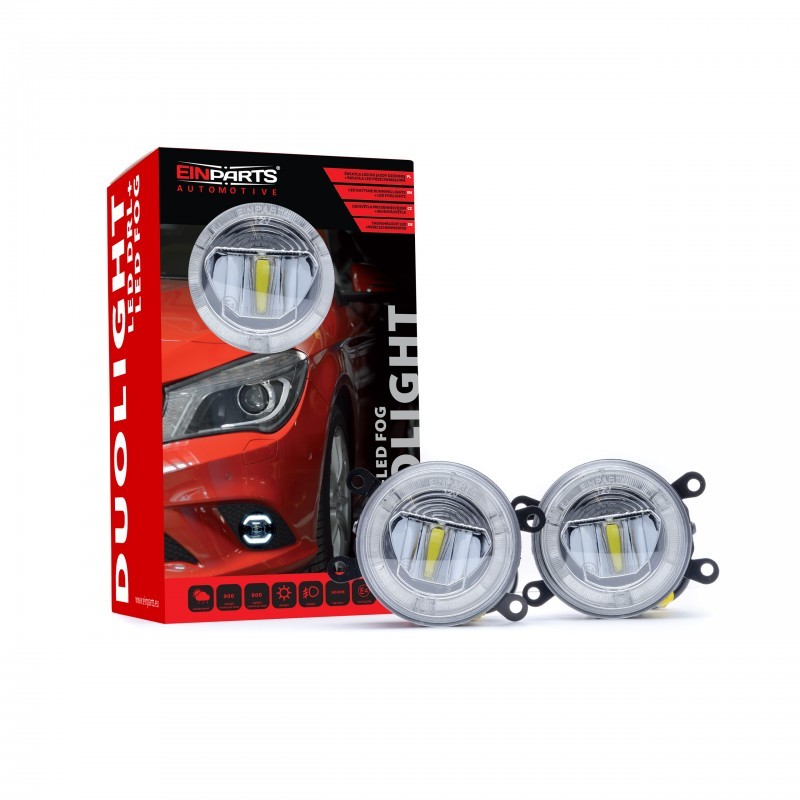 Superb LED Daytime Running Lights DRL+Foglight Cover For Mitsubishi Lancer-ex