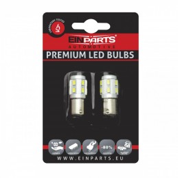 P21/5W LED ĹžĂĄrovky (10 x SMD 5630 + 1 x CREE) 6000K CANBUS