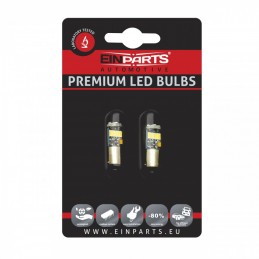 BA9S LED Ĺžiarovky (15 x SMD 4014) 6000K CANBUS