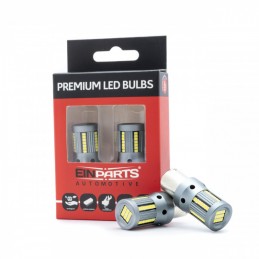P21W LED ĹžĂĄrovky (66 x SMD 2016) 6000K CANBUS (B)