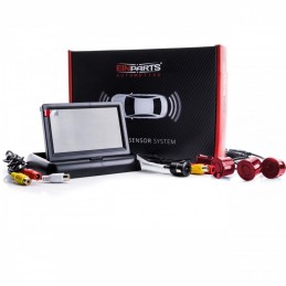 EPP5700 Parking Assist System with Monitor and Camera (4 red sensors)