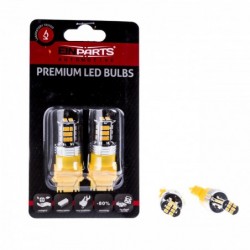 P27W LED ĹžĂĄrovky (30 x SMD 3020) oranĹžovĂĄ CANBUS