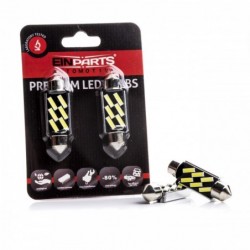C10W LED ĹžĂĄrovky (6 x SMD 7020) 39mm 6000K CANBUS