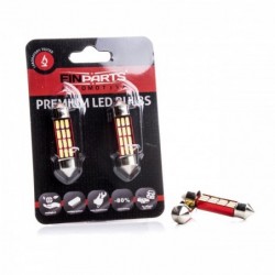 C5W LED ĹžĂĄrovky (12 x SMD 4014) 36mm 6000K CANBUS (B)