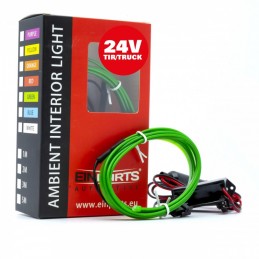 LED svetlovodnĂ˝ pĂĄsik 1m (zelenĂ˝) 24V