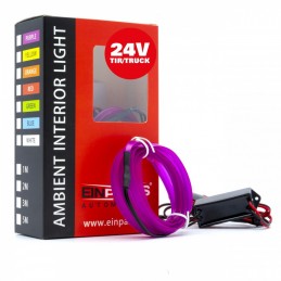 LED svetlovodnĂ˝ pĂĄsik 1m (fialovĂ˝) 24V