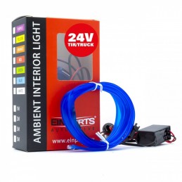 LED svetlovodnĂ˝ pĂĄsik 2m (modrĂ˝) 24V