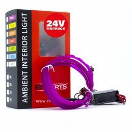 LED svetlovodnĂ˝ pĂĄsik 2m (fialovĂ˝) 24V