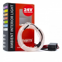 LED svetlovodnĂ˝ pĂĄsik 3m (bĂ­ely) 24V