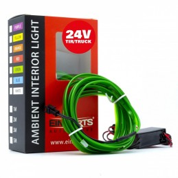 LED svetlovodnĂ˝ pĂĄsik 3m (zelenĂ˝) 24V