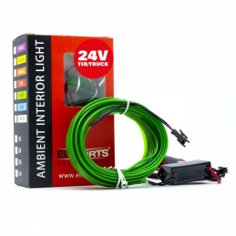 LED svetlovodnĂ˝ pĂĄsik 5m (zelenĂ˝) 24V