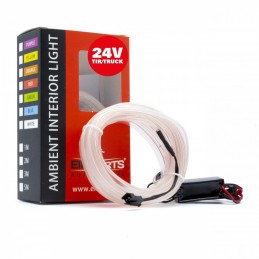 LED svetlovodnĂ˝ pĂĄsik 5m (bĂ­ely) 24V