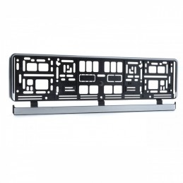 Universal License Plate Frame (silver)