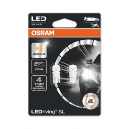 W5W LED ĹžĂĄrovky OSRAM LEDriving ĹžlutĂĄ 12V