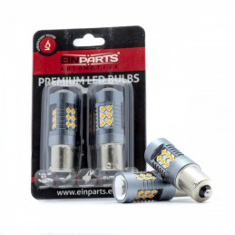 PY21W LED Ĺžiarovky (24 x SMD 3030) oranĹžovĂĄ CANBUS