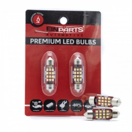 C5W LED Ĺžiarovky (12 x SMD 2016) 36mm 6000K CANBUS 12/24V