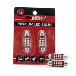C5W LED Ĺžiarovky (12 x SMD 2016) 39mm 6000K CANBUS 12/24V
