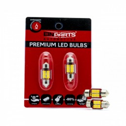 C5W LED bulbs (12 x SMD 4014) 31mm 5000K CANBUS 12/24V