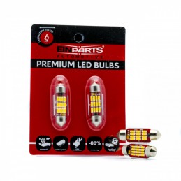 C5W LED ĹžĂĄrovky (12 x SMD 4014) 36mm 5000K CANBUS 12/24V
