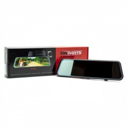 DVR videorekordér do auta se 9.6" monitorem ve zpětném zrcátku FHD 1080P 170° (+couvací kamera)